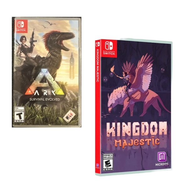 Nintendo Switch Console with Red and Blue Joy-Con and Accessories - Picture 11 of 14